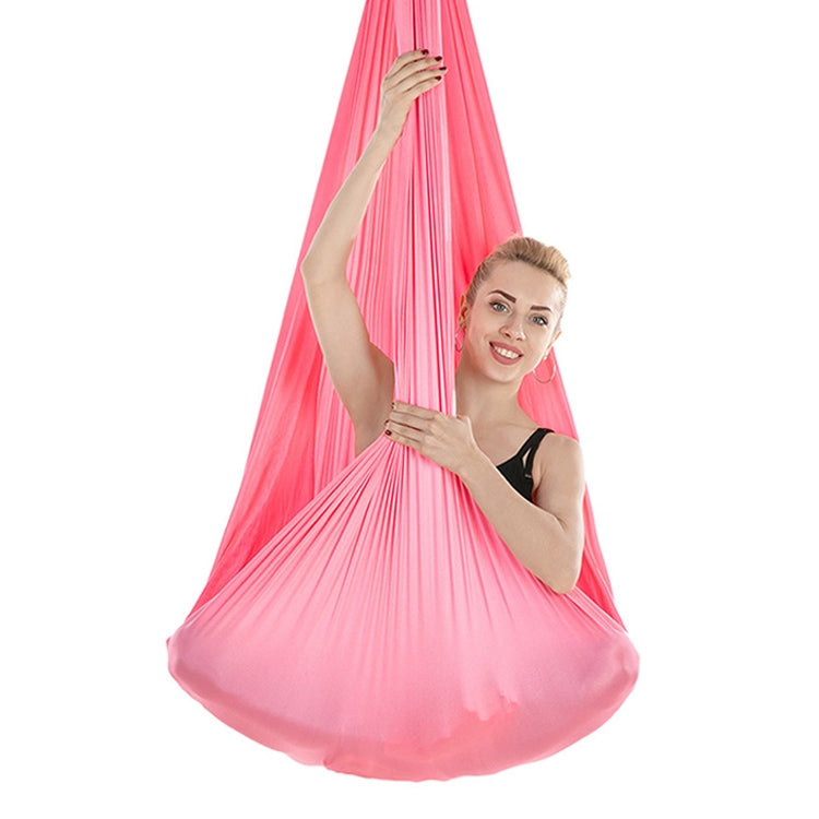 Indoor Anti-gravity Yoga Knot-free Aerial Yoga Hammock with Buckle / Extension Strap, Size: 400x280cm(Pink) - Image 2