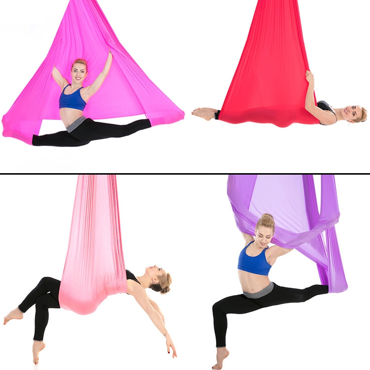 Indoor Anti-gravity Yoga Knot-free Aerial Yoga Hammock with Buckle / Extension Strap, Size: 400x280cm(Black) - Image 8