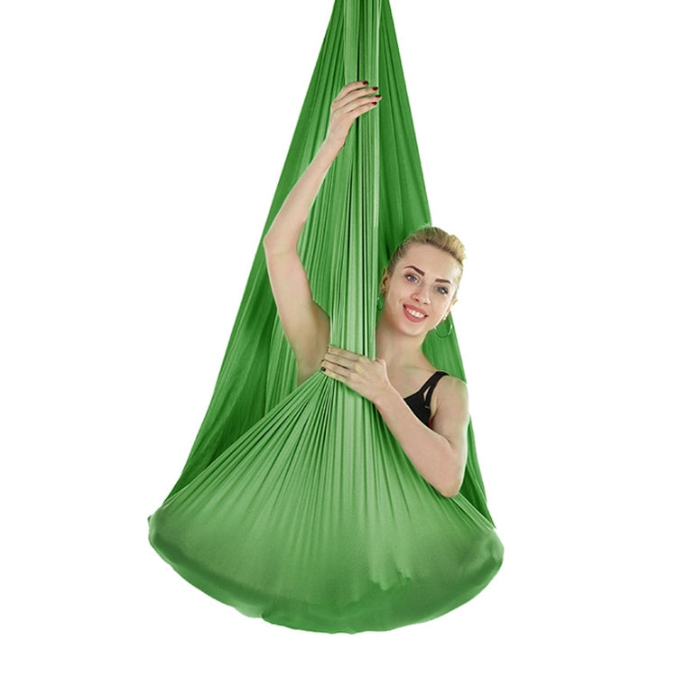 Indoor Anti-gravity Yoga Knot-free Aerial Yoga Hammock with Buckle / Extension Strap, Size: 400x280cm(Green) - Image 2