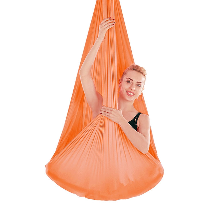 Indoor Anti-gravity Yoga Knot-free Aerial Yoga Hammock with Buckle / Extension Strap, Size: 400x280cm(Orange) - Image 2