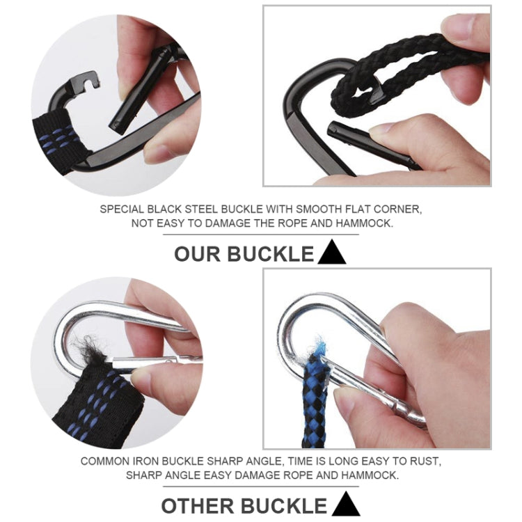 Portable Outdoor Camping Full-automatic Nylon Parachute Hammock with Mosquito Nets, Size : 290 x 140cm (Pink Blue) - Image 5