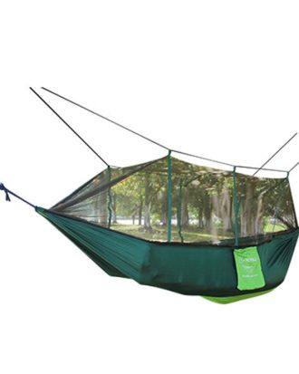 AOTU AT6730 Outdoor Camping Nylon Cloth Mosquito Repellent Hammock(Green)