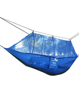AOTU AT6730 Outdoor Camping Nylon Cloth Mosquito Repellent Hammock(Blue)