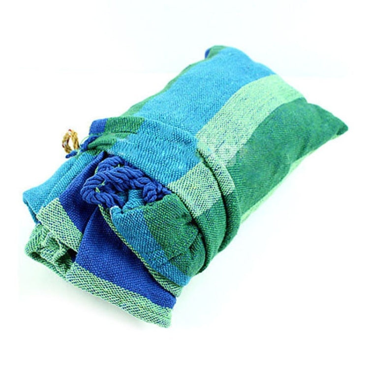 Strip Single Camping Outdoor Canvas Hammock, Size: 185cm x 80cm(Blue) - Image 5