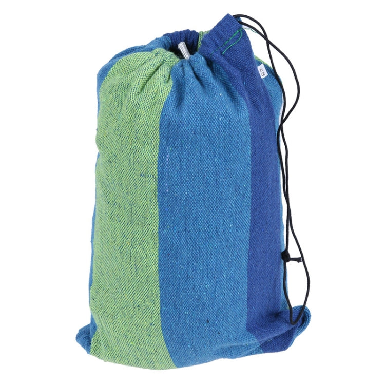 Strip Single Camping Outdoor Canvas Hammock, Size: 185cm x 80cm(Blue) - Image 6