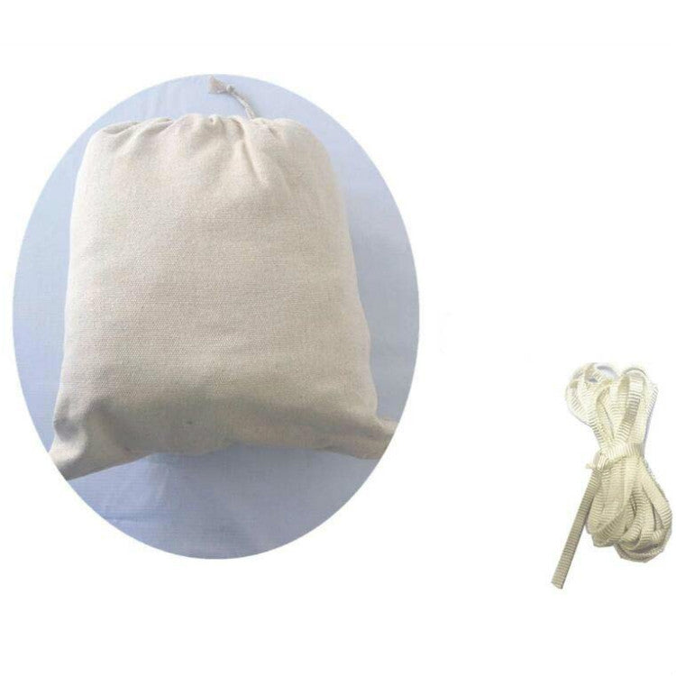 Tassel Hammock Double Canvas Hammock Outdoor Indoor Photography Props, Specification:240x150cm White - Image 5