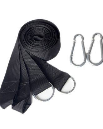 Outdoor Camping Hiking Must-Have Hammock Strap Rope Metal Buckle Load Tie Rope, Random Color Delivery