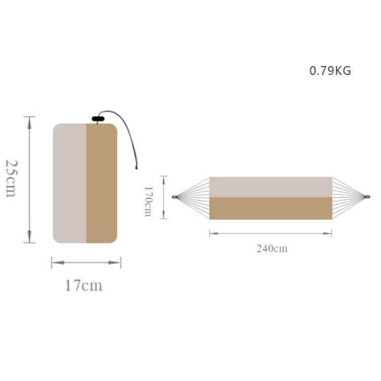 Outdoor Double Inflatable Hammock Anti-Rollover Camping Swing, Size: 270x140cm(Royal Blue) - Image 7