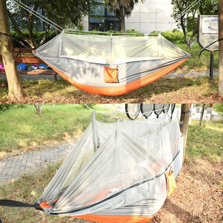 Encryption Mosquito Net Hammock Outdoor Camping Anti-Mosquito Net Gauze Hammock, Size: 260x140cm(Army Green) - Image 7