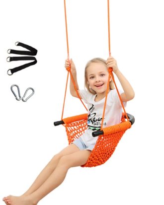 Children Swing Family Toys Indoor And Outdoor Garden Hand-Woven Swing Chair Hanging Chair