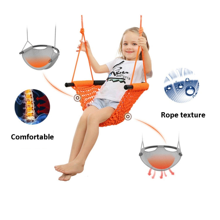 Children Swing Family Toys Indoor And Outdoor Garden Hand-Woven Swing Chair Hanging Chair - Image 3