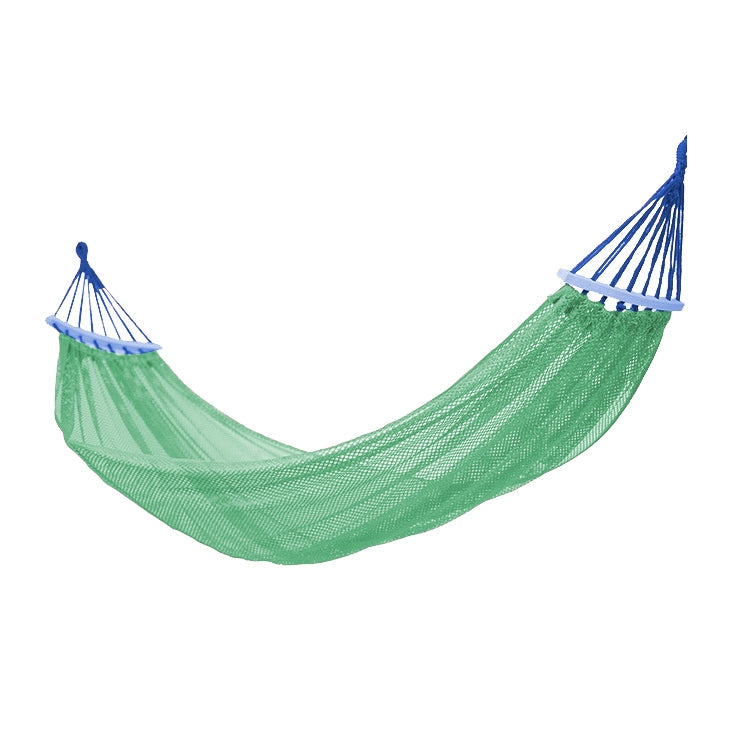 Bending Ice Silk Mesh Hammock Outdoor Hanging Bed Camping Anti-Sidewall Hammock Swing, Size: 190x130 cm(Green) - Image 2