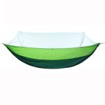 Outdoor Camping Anti-Mosquito Quick-Opening Hammock, Spec: Single (Fruit Green+Ink Green)