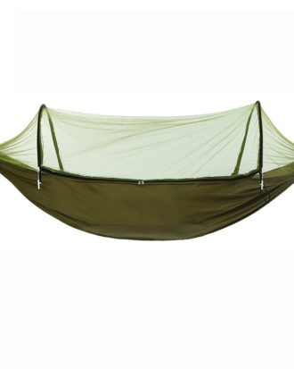Outdoor Camping Anti-Mosquito Quick-Opening Hammock, Spec: Double (Army Green)