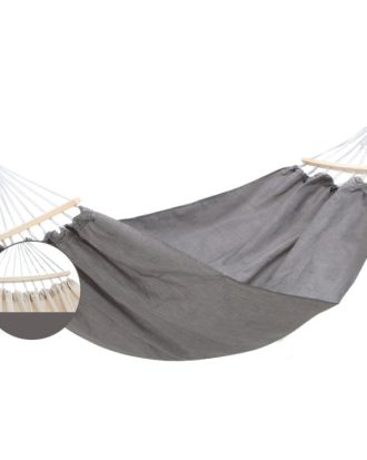 KLY829 Camping Indoor Hammock Outdoor Swing, Style: Double Reinforcement Anti-rollover Gray