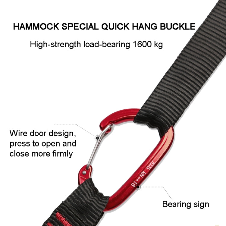 XINDA 2m Hammock Sling + Quick Buckle Set Swing Rope Strap - Image 3
