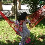 Hanging Nylon Mesh Rope Hammock Sleeping Hanging Bed (Red)